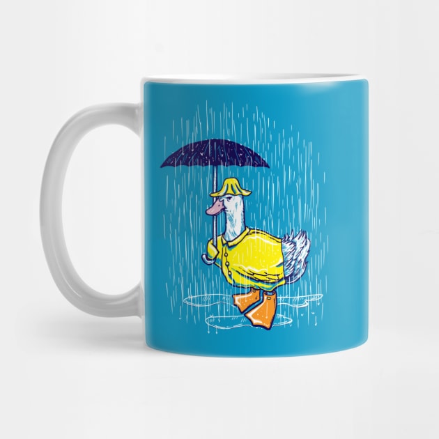 Rain Annoyed Duck by nickv47